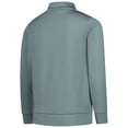 thumbnail image 3 of Youth Garb Gray LSU Tigers Sterling Long Sleeve Quarter-Zip Performance Top, 3 of 4