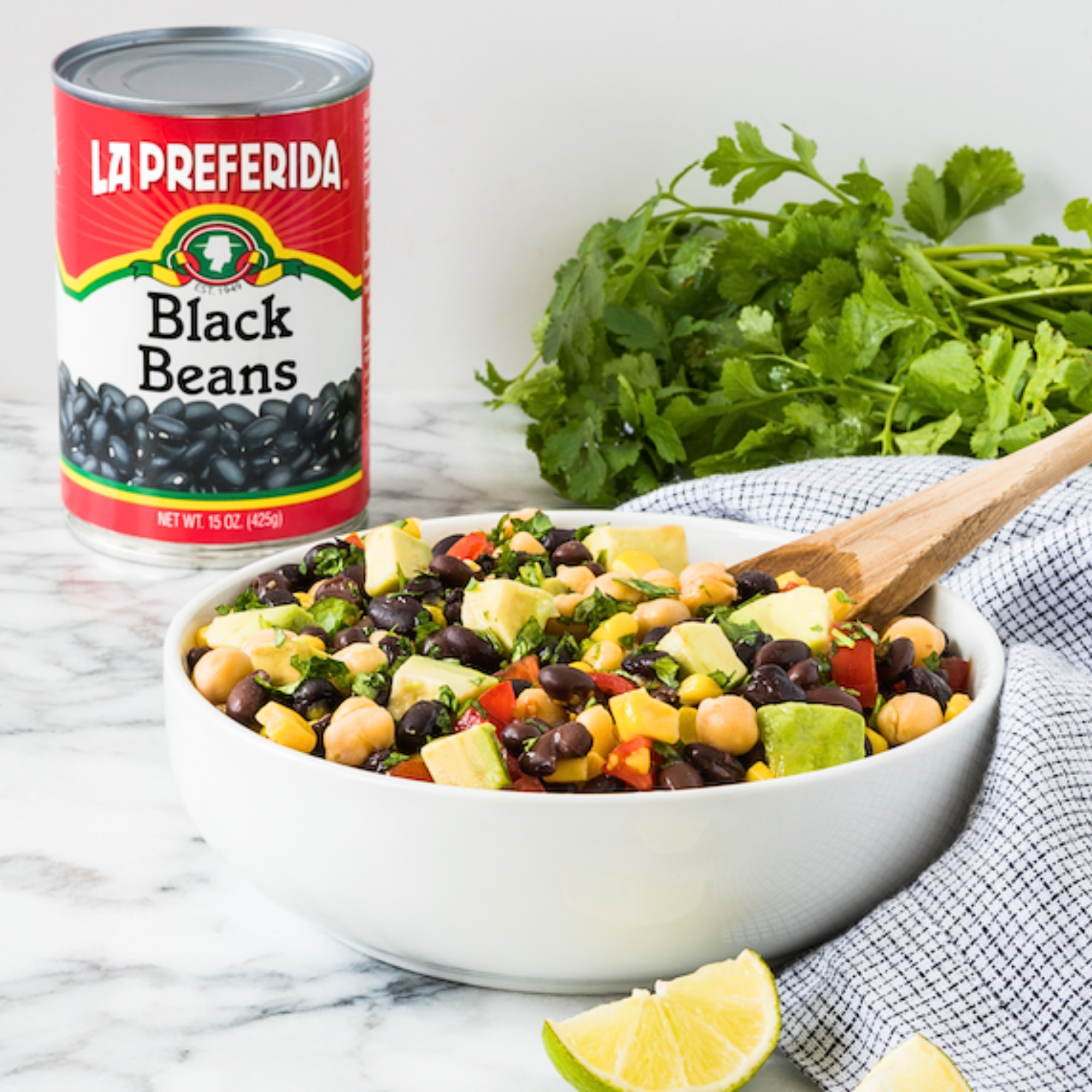 (12 pack) La Preferida Black Beans, 15 oz, Can