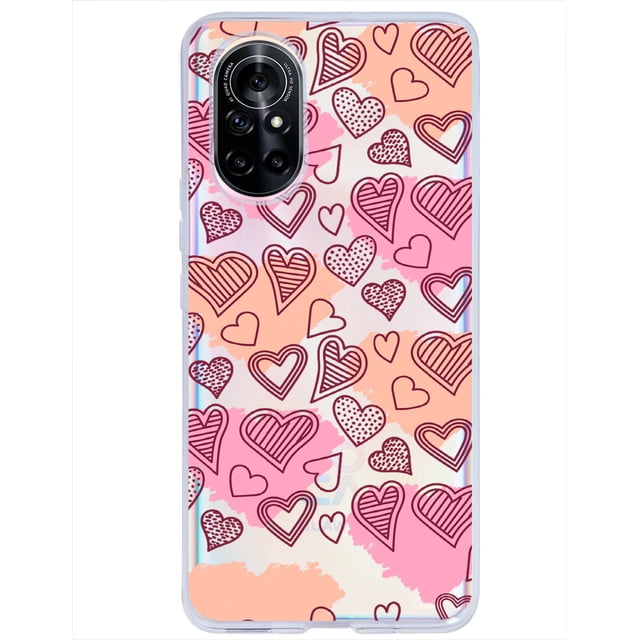 Funda para Huawei Nova 8 InstaCase Love Collection Corazones con Manchas