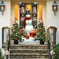 thumbnail image 6 of Elastic Christmas Door Cover For Wall And Front Porch Decor, Large Holiday Themed Fabric Banner For Seasonal Party And Home Celebration Displays, 6 of 6
