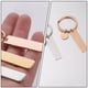 thumbnail image 4 of 2 llaveros DIY en blanco de acero inoxidable sin terminar, 4 of 5
