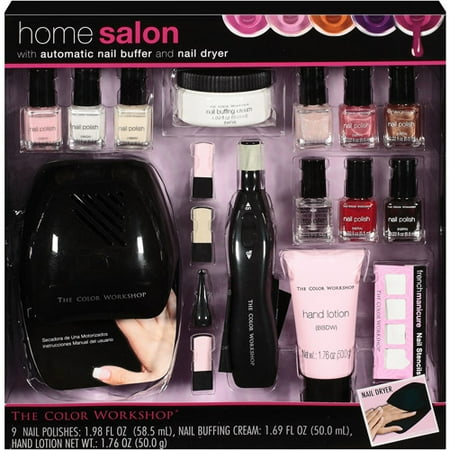 The Color Work Home Salon Collection With Automatic Nail Buffer The Color Work Home Salon Collection With Automatic Nail Buffer And Mini Hand Dryer 15 00