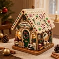 thumbnail image 6 of Arghm DIY Christmas Gingerbread House Ornament Kit – Rhinestone Decor for Festive Home, Holiday Table Centerpiece, Perfect for Craft Lovers and Family Activities, 6 of 7