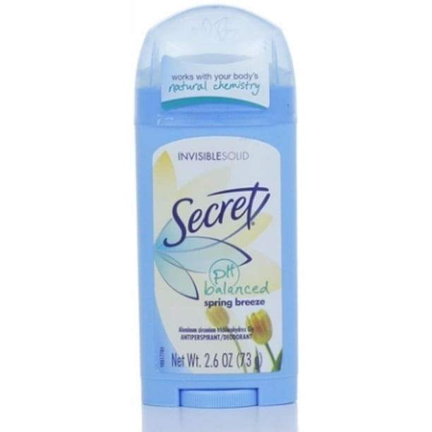 Secret Anti-Perspirant Deodorant Invisible Solid Spring Breeze 2.60 oz ...