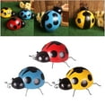 thumbnail image 4 of Set of 3, Metal Garden Wall Art Decorative Cute Ladybugs Outdoor Wall Sculpture Craft, 4 of 9