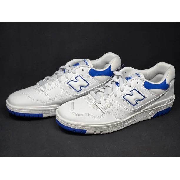 New Balance 550 Men's Size 12 White Cobalt Blue Leather Shoes BB550SWC NBY