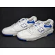 thumbnail image 1 of New Balance 550 Men's Size 12 White Cobalt Blue Leather Shoes BB550SWC NBY, 1 of 6