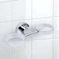 thumbnail image 4 of Modern Toothbrush Cup Holder Double Bathroom Accessories Products Wall Mounted, 4 of 8