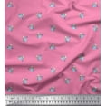 thumbnail image 1 of Soimoi Poly Georgette Fabric Star & Astronaut Bear Kids Fabric Prints by Yard 52 Inch Wide, 1 of 1