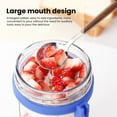 thumbnail image 6 of Sunjoy Tech 2Pcs Glass Oatmeal Breakfast Cups with Spoon Good Sealing Clear Scale Design Large Diameter Breakfast Bowls, 6 of 7