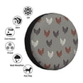 thumbnail image 4 of Susaid Rooster Print Water Proof Spare Tire Cover Wheel Tire Dust-proof Cover Fit Trailer, RV, SUV and Many Vehicle-17 inch, 4 of 6