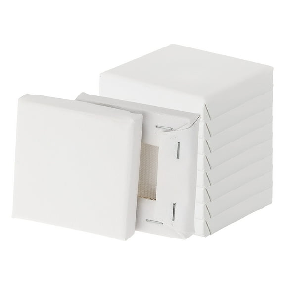 Uxcell Canvas for Painting, 10 Pack 3x3" Blank Cotton Canvas for Various Paints