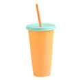 thumbnail image 2 of Tasse Froide Réutilisable en Plastique à Changement de Couleur selon la Température Tasse d'Eau pour Boisson d'Été, 2 of 2