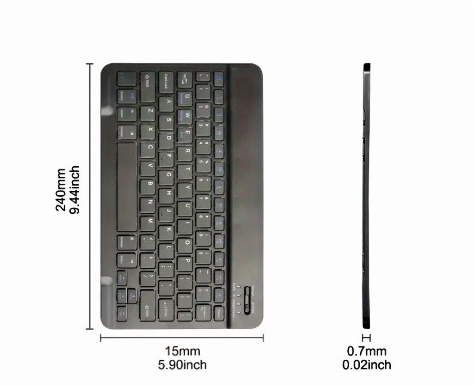 BUTTERFLY- New! Wireless Bluetooth Deep Green Keys Ultra Slim Sleek Rechargeable Keyboard
