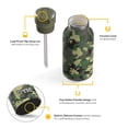 thumbnail image 3 of RTIC 12 oz Ceramic Lined Insulated Journey Water Bottle, Leak-Proof Lid, Digital Camo, 3 of 9