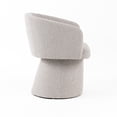 thumbnail image 3 of 24 Inch Accent Dining Chair- Cushioned Seat and Windsor Back- Gray Linen, 3 of 6