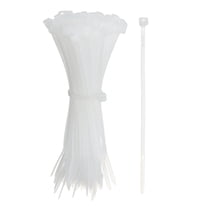 Zip Ties Plastic Cable Ties, Self-Locking Wire Zip Tie 4 Inch - (1000 Pack, White)