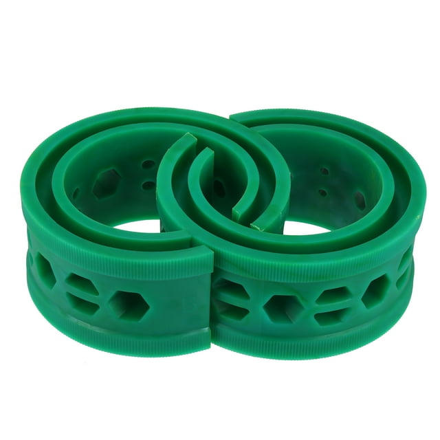 Unique Bargains 2pcs Green Car Coil Spring Buffer Springs Rubber Buffer Universal B Type Fit for Ford for Chevy