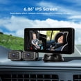 thumbnail image 2 of Baby Car Camera for 2Kids, 6.86Inch IPS Display with Dual Carseat Camera, Split Screen, HD 720P, Rear View Car Monitor, 2 of 8