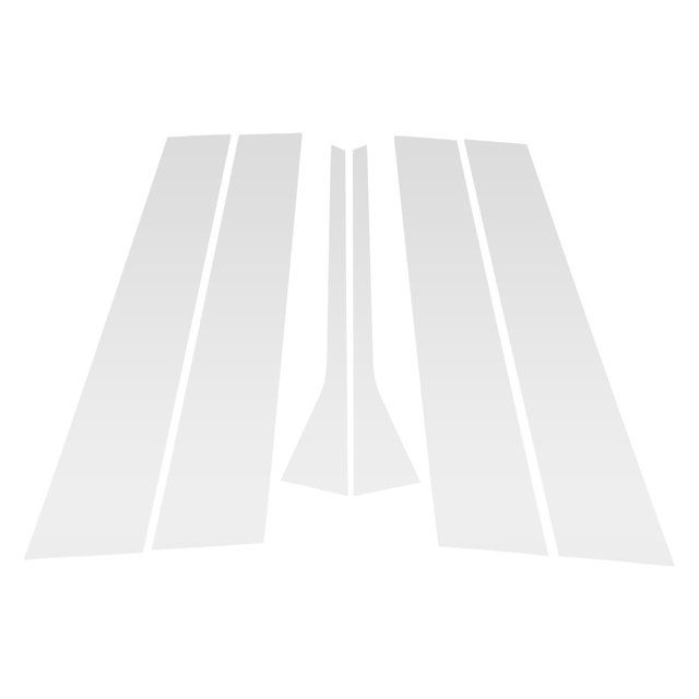 Recubrimiento de ventana del pilar para Volkswagen Jetta 06-10 Etiqueta Antirrayaduras Tono Plateado 6 Pzs