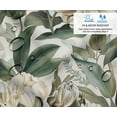 thumbnail image 2 of Soimoi Upholstery Fabric for Sofa, Chairs & Outdoor Dcor, Water-Resistant Home Dcor Fabric by the Yard, 56" Wide, Floral Theme, White, 2 of 7