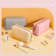 thumbnail image 4 of Bolsa de maquillaje Dunzy, 8 unidades, de piel sintética, para cosméticos, impermeable, 4 of 7