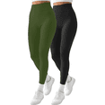 thumbnail image 1 of Pack de 2 Piezas Leggings térmicos para Mujer Pantalones Deportivos atléticos de Yoga Entrenamiento mallones UNITALLA, 1 of 9
