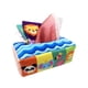 thumbnail image 4 of Caja de pañuelos para bebés, juguetes suaves para bebés de alto contraste con papeles de seda arrugados, bufandas cuadradas coloridas para niños de 1 , animal Baoblaze juego sensorial, 4 of 8