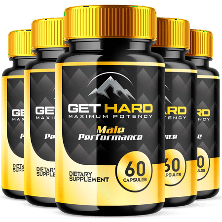 Get Hard Max Strength Male Support Vitamin Supplement Men's Wellness 300 Capsules