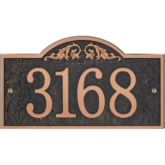 Handcrafted Carving Vintage Address Plaque for Yard Outside House Sign Decorative Personalized House Sign Garden Wall Plaque
