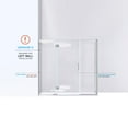 thumbnail image 6 of DreamLine Unidoor-X 63 1/2 in. W x 30 3/8 in. D x 72 in. H Frameless Hinged Shower Enclosure in Chrome, 6 of 12