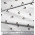 thumbnail image 2 of Soimoi Cotton Cambric Fabric Dot & Owl Bird Decor Fabric Printed Yard 42 Inch Wide, 2 of 3