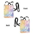 thumbnail image 6 of Multi-Color Cross-Body Handbag 8.27×5.91in Waterproof, Scratch-Resistant And Odor-Free Detachable Shoulder Strap White Tie-Dye Background Rainbow Colors_4, 6 of 8