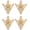 Golden, variant on Hollow Triangle Collar Pins for Men, Retro Floral Shirt Angle Brooch Golden -