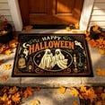 thumbnail image 2 of TanSiDing Halloween Mat, Soft Polyester Fleece Bathroom Floor Mat, Non-Slip Ghost Pattern Carpet, Decorative Entryway Rug for Spooky Home Decor 60*40cm, 2 of 6