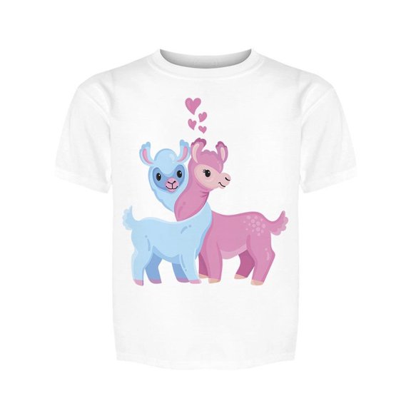 Two Cute Llamas  Tee Girl's -Image by Shutterstock