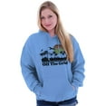 thumbnail image 3 of Off Grid Tropical Paradise Vacation Unisex Plus Fleece Graphic Hoodie Brisco Brands 2X, 3 of 5