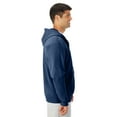 thumbnail image 2 of Men's 50/50 Nublend Fleece Full-Zip Black Hood (XL), 2 of 4