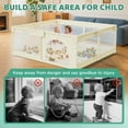 thumbnail image 7 of Large Baby Playpen 64"x64" for Toddlers and Babies, Indoor & Outdoor Safety Play Yard with Soft Breathable Mesh & External Zipper Door, Beige, 7 of 7