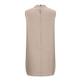 thumbnail image 5 of Women’s Tank Tops for Summer Casual Sleeveless Crew Neck Irregular Fit Slim Solid Color Tank Tops for Going Out Beige L, 5 of 5