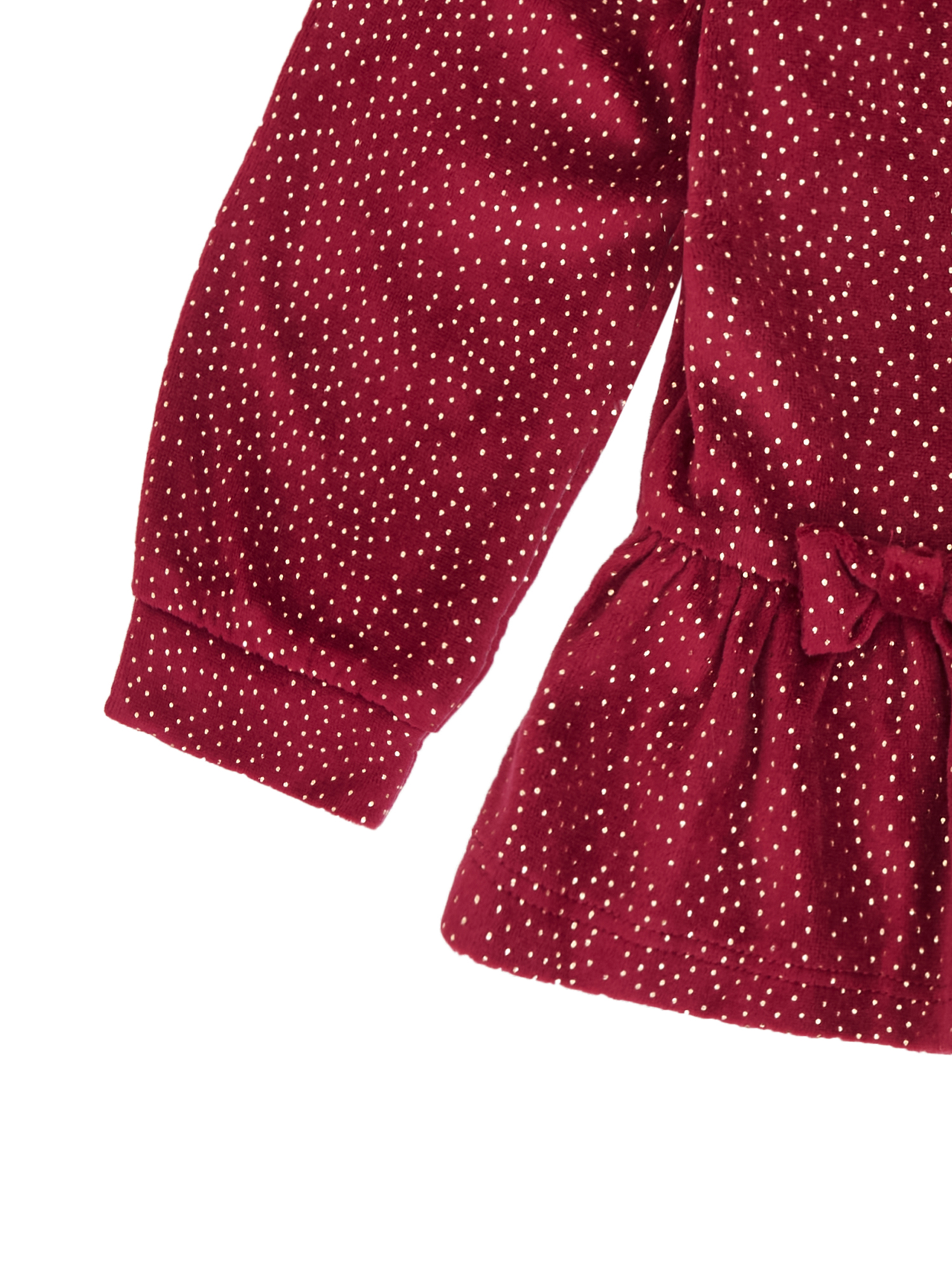 Wonderluxe Baby Girls' Cozy Velour Top, Pant and Headband, 3-Piece Set, Sizes 0-3M-24M