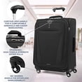 thumbnail image 1 of Travelpro Maxlite 5 Softside Expandable Spinner Wheel Luggage, Black, Checked-Medium 25-Inch, 1 of 5