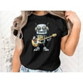 thumbnail image 2 of Funny Guitarist Robot Guitar Player Musician Robotics Gift T-Shirt Robot Guitar Player Music Birthday Holiday Present Tshirt, 2 of 10