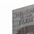 thumbnail image 2 of Luxe Metal Art 'Pig Welcome to Our Farm' by Lori Deiter, Metal Wall Art, 12"x16", 2 of 9