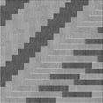 thumbnail image 1 of Ahgly Company Indoor Square Patterned Ash Gray Area Rugs, 7' Square, 1 of 6