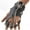left hand black-1, variant on Fashion Men Women Hip-hop Non-mainstream Half-finger Gloves Chain Ring Genuine Leather Punk Rivet Gloves Rings
