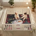 thumbnail image 2 of WOBOGO Jovial Snowman Baby Playmats Extra Large Waterproof Rollable Activity Pads for Toddlers 50×50inch, 2 of 7