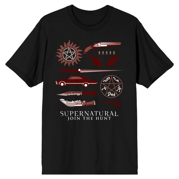 Supernatural Hunters Arsenal Men's Black T-shirt-Medium