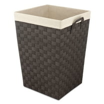Whitmor Woven Strap Laundry Hamper with Liner - Espresso
