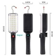 thumbnail image 2 of Linterna de trabajo recargable por USB de 34 LED, lámpara de inspección magnética superbrillante con gancho para reparación de automóviles y acampada, 2 of 5